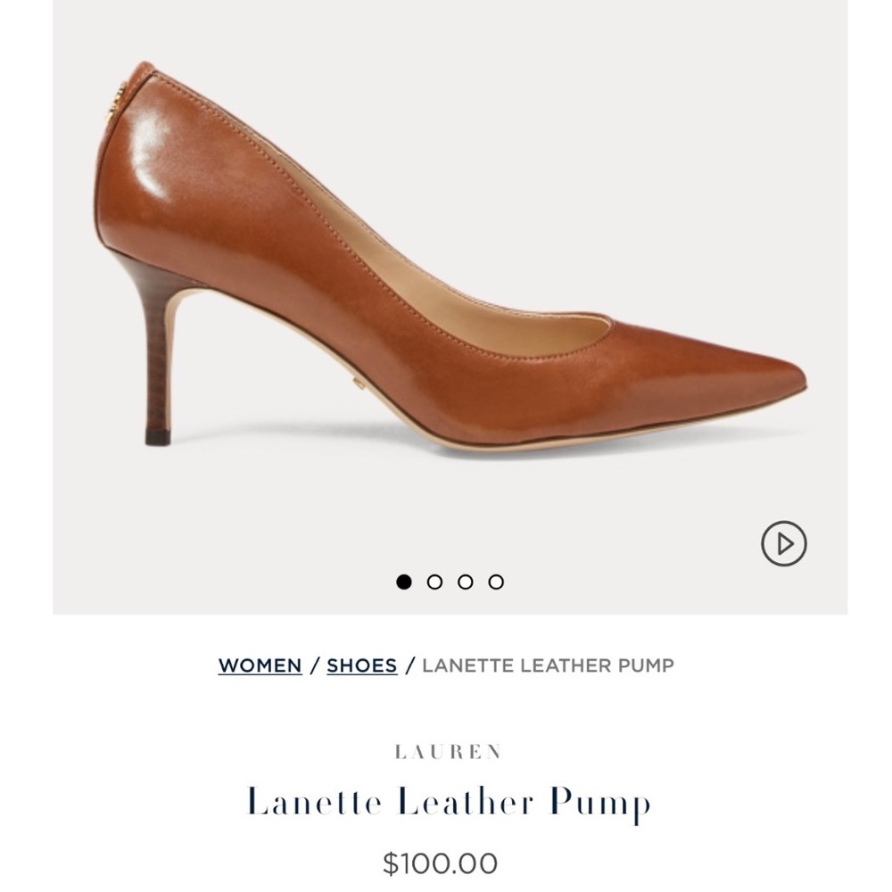Ralph Lauren Lanette Leather Pumps
